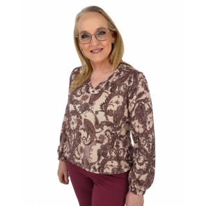 Enjoy Blouson paisley LM 156974 Bruin print